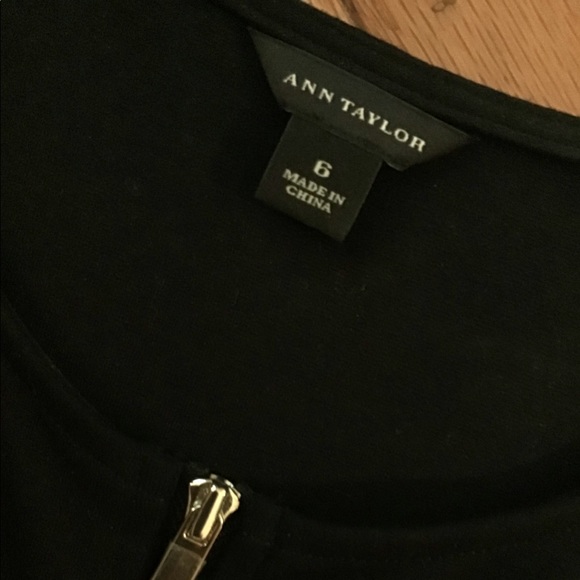 NEW ANN TAYLOR PONTE EXPOSED ZIPPER SLEEVELESS FIT & FLARE - Picture 13 of 14